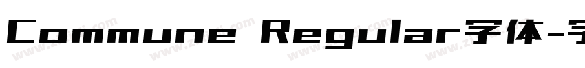 Commune Regular字体字体转换